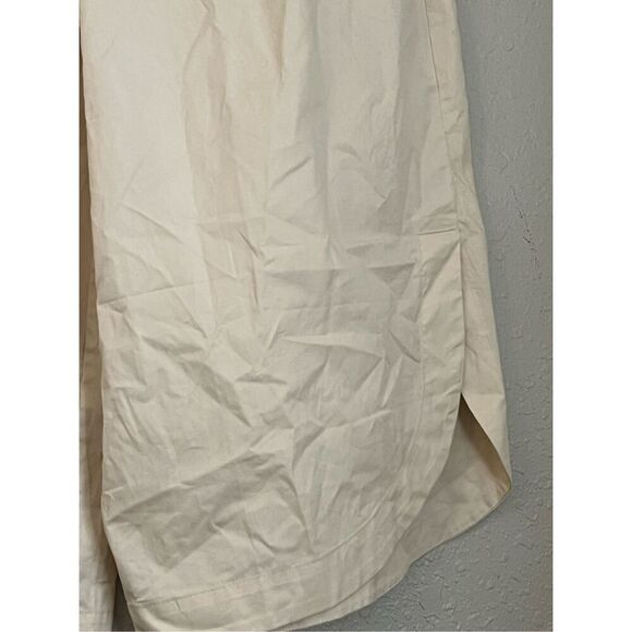 Anthropologie Mare Mare Curved-Hem Chino Pants  light sand color SIZE XL P XLP - Picture 5 of 8